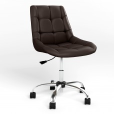 Стул поворотный NICOLE GTS(J) CHR61 SQR ECO-31 (Темно-коричневый) (NWS-122012)