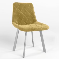 Стілець на рамі NICOLE NX ALU (BOX-1) SQR SORO-40 (Жовто-гірчичний) (NWS-121862)