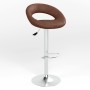 Стул поворотный ROSE CHROME ECO-21 (Темно-коричневый) (NWS-122182)