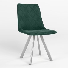 Стул на раме VERONIKA 4L ALU (BOX-1) LN PUMA-08 (Изумрудно-зеленый) (NWS-122392)