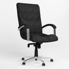 Кресло поворотное GERMES STEEL CHROME LB P Micro-A (Черный) (NWS-126024)