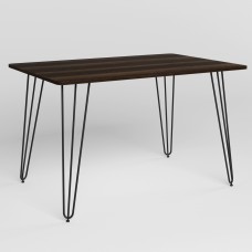 Стіл ALLER BLACK (18)-1200х800х750 Горіх тієполо /Чорний (NWS-122726)