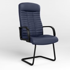 Кресло на раме BOSS KD CF BLACK ECO-22 (Синий) (NWS-125396)