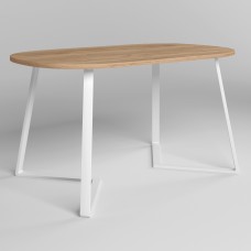 Стол FRIDAY WHITE (25) EL 1380х800 Дуб золотой (NWS-130944)