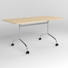Стол RUNN CHROME (18) 1600х800 Береза ​​полярная (NWS-131714)