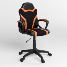 Крісло поворотне FIXY GTP PL51 P ECO-30/ECO-72 (Чорний/Помаранчевий) (NWS-123787)