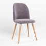 Стул на раме MILANA WOOD ALU (BOX-1) LN SORO-65 (Фиолетовый) (NWS-128858)