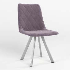 Стул на раме VERONIKA 4L ALU (BOX-1) LN SORO-65 (Фиолетовый) (NWS-122400)