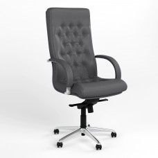 Кресло поворотное FIDEL STEEL CHROME LE-N (Серый) (NWS-125961)