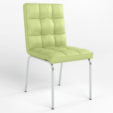 Стул на раме RALPH CHROME (BOX-2) ECO-45 (фисташковый) (NWS-124682)