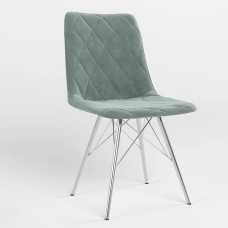 Стул на раме VERONIKA 4LX CHROME (BOX-1) LN SORO-34 (Ментол) (NWS-122503)