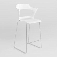 Стілець на рамі ZENITH PLAST WHITE HOKER CFS (BOX) K-01 (Білий) (NWS-129973)
