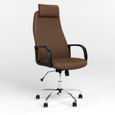 Стул поворотный DIPLOMAT KD HR TILT CHR68 ECO-35 (Кофе) (NWS-125694)