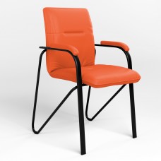 Стілець на рамі SAMBA BLACK (BOX-2) (S) ECO-72 (Помаранчевий) (NWS-129196)
