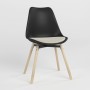 Стілець на рамі ASTI BLACK WOOD (BOX-1) K02 ECO-50 (Білий) (NWS-132375)