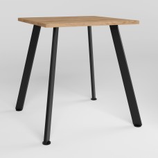 Стіл LENARD BLACK (25) 700х700 Дуб золотий (NWS-131015)