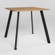 Стіл LENARD BLACK (25) 800х800 Дуб золотий (NWS-131025)
