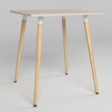 Стіл MODERN WOOD BEIGE (19) 700х700 WHITE/Бук ЛАК 1.018 BEIGE (19) 700х700 Бук ЛАК 1.018 (NWS-131445)
