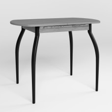 Стіл TALIO EXT LITE BLACK (18) 1000/1320х600 Бетонний Камінь (NWS-131785)