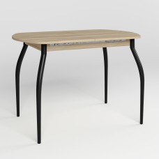 Стіл TALIO EXT LITE BLACK (18) 1100/1420х700 Бук артизан (NWS-131835)
