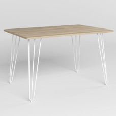 Стіл ALLER WHITE (18)-1200х800х750 Бук артизан (NWS-130326)