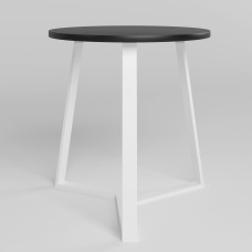 Стол CALIPSO WHITE (25) D680 Черный (NWS-130776)