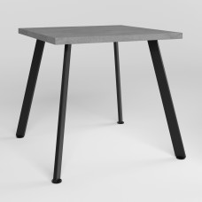 Стіл LENARD BLACK (36) 800х800 Бетонний Камінь (NWS-131026)