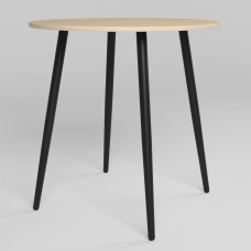 Стіл MODERN LITE BLACK (18) D800х750 4L Береза полярна (NWS-131336)