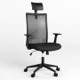Крісло поворотне AIR R NET HR BLACK SL PL70 ZT-25 (Чорний) (NWS-125130)