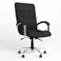 Кресло поворотное GERMES STEEL LB CHROME (ANYFIX+COMFORT) Micro-A (Черный) (NWS-126112)