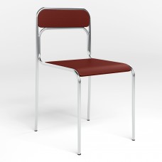 Стул на раме ASCONA CHROME V-25 (Темно-красный) (NWS-127205)
