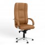 Кресло поворотное STAR STEEL CHROME ECO-13 (коричневый) (NWS-126748)