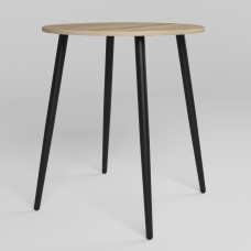Стол MODERN LITE BLACK (18) D700х750 4L Бук артизан (NWS-131287)
