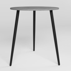 Стол MODERN LITE BLACK (18) D700х750 Бетонный камень (NWS-131247)