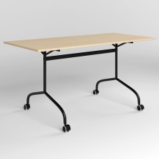 Стол RUNN BLACK (18) 1500х700 Береза ​​полярная (NWS-131657)