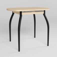 Стіл TALIO EXT BLACK (25) 900/1220х600 Береза полярна (NWS-131747)