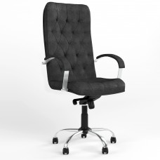 Кресло поворотное CUBA STEEL CHROME (COMFORT) Micro-A (Черный) (NWS-125530)