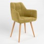 Стул на раме DASTER WOOD ALU (BOX-1) LN SORO-40 (Желто-горчичный) (NWS-121241)