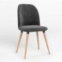 Стул на раме MILANA WOOD BLACK (BOX-1) LN SORO-95 (Темно-серый) (NWS-128873)
