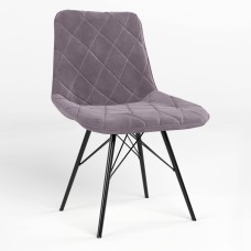 Стул на раме NICOLE 4LX BLACK (BOX-1) SQR SORO-65 (Фиолетовый) (NWS-121654)