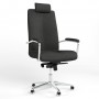 Кресло поворотное GRAND HR STEEL CHROME MPD AL68 CSE-14 (Черный) (NWS-126245)