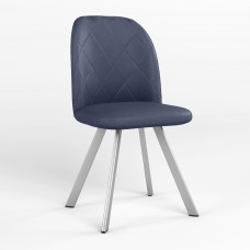 Стілець на рамі MILANA 4L ALU (BOX-1) SMP ECO-22 (Синій) (NWS-128635)