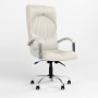 Кресло поворотное GERMES STEEL CHROME (COMFORT+ANYFIX) ECO-50 (Белый) (NWS-126066)