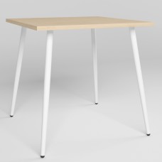 Стол MODERN LITE WHITE (18) 800х800х750 Береза ​​полярная (NWS-131208)