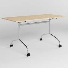 Стол RUNN CHROME (18) 1500х700 Береза ​​полярная (NWS-131658)