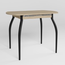 Стіл TALIO EXT LITE BLACK (18) 1000/1320х600 Бук артизан (NWS-131798)
