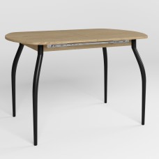 Стол TALIO EXT LITE BLACK (18) 1200/1520х800 Дуб Каменный (NWS-131878)