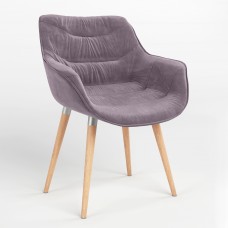 Стілець на рамі VENSAN WOOD ALU (BOX-2) SORO-65 (Фіолетовий) (NWS-129630)