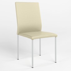 Стул на раме NIK CHROME (BOX-1) ECO-07 (Светло-бежевый) (NWS-121736)