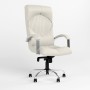 Кресло поворотное GERMES STEEL CHROME (COMFORT) ECO-50 (Белый) (NWS-126067)